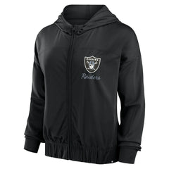 Las Vegas Raiders Women's Script Lock Full-Zip Hoodie Black | Fanatics