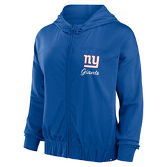 New York Giants Women's Script Lock Full-Zip Hoodie Royal | Fanatics