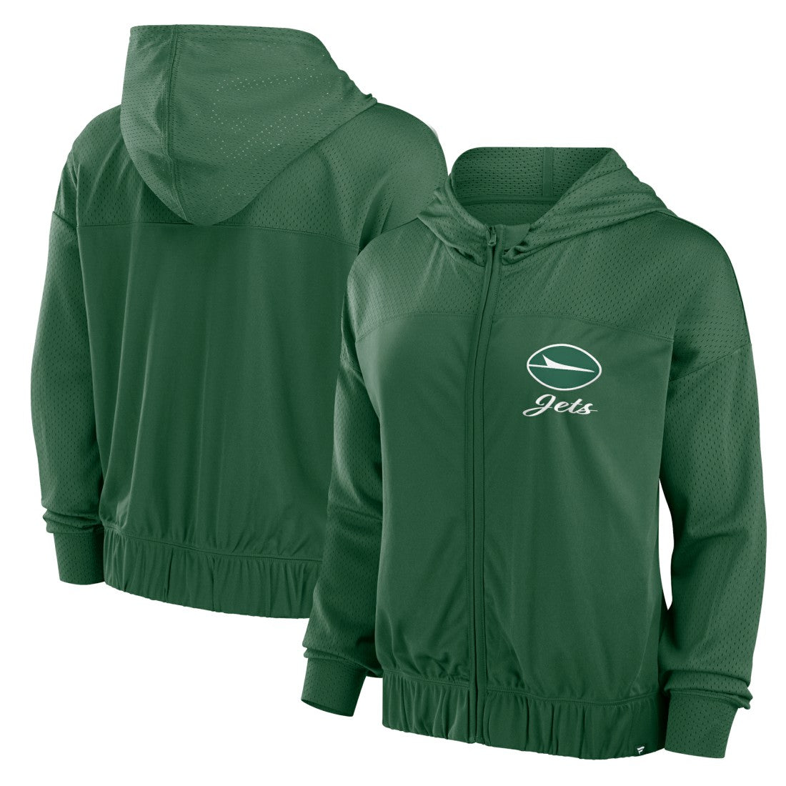 New York Jets Women's Script Lock Full-Zip Hoodie Green | Fanatics