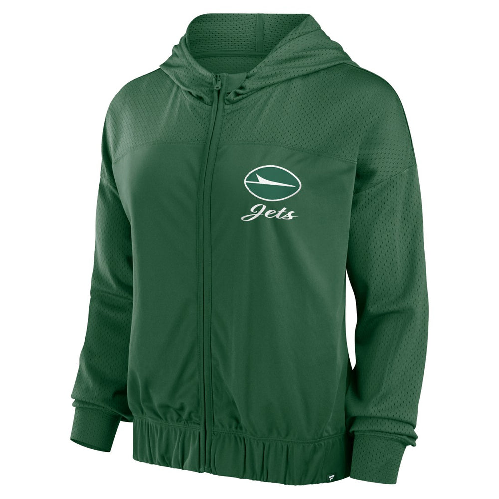 New York Jets Women's Script Lock Full-Zip Hoodie Green | Fanatics