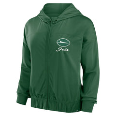 New York Jets Women's Script Lock Full-Zip Hoodie Green | Fanatics