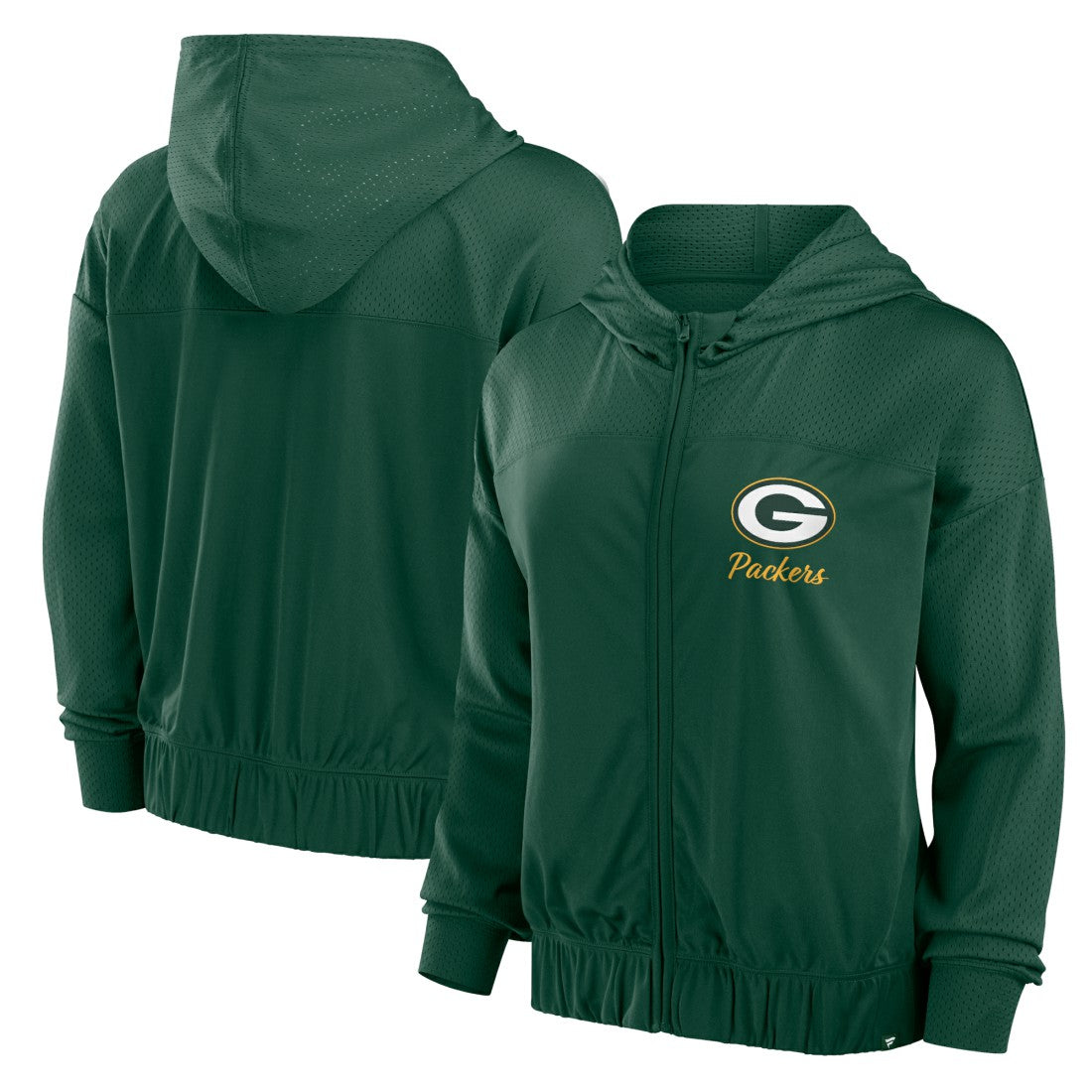Green Bay Packers Women's Script Lock Full-Zip Hoodie Green | Fanatics