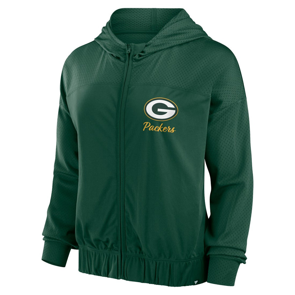 Green Bay Packers Women's Script Lock Full-Zip Hoodie Green | Fanatics