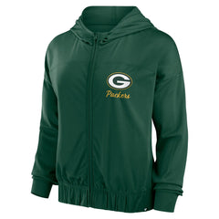 Green Bay Packers Women's Script Lock Full-Zip Hoodie Green | Fanatics