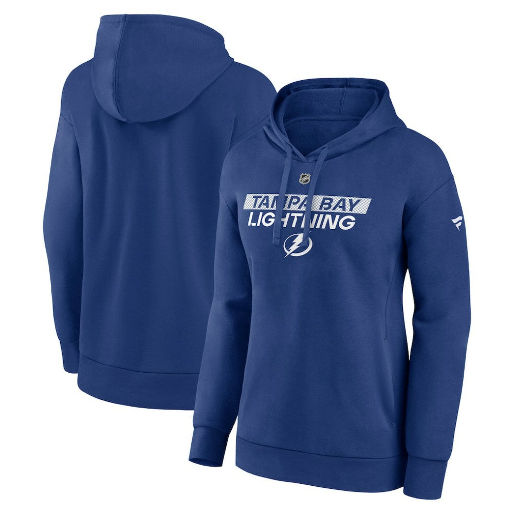 Tampa Bay Lightning Fanatics Women's Authentic Pro Core Primary Fleece Pullover Hoodie - Blue - NHL