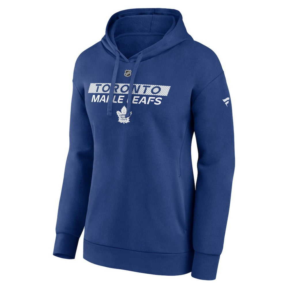 Toronto Maple Leafs Fanatics Women's Authentic Pro Core Primary Fleece Pullover Hoodie - Blue - NHL