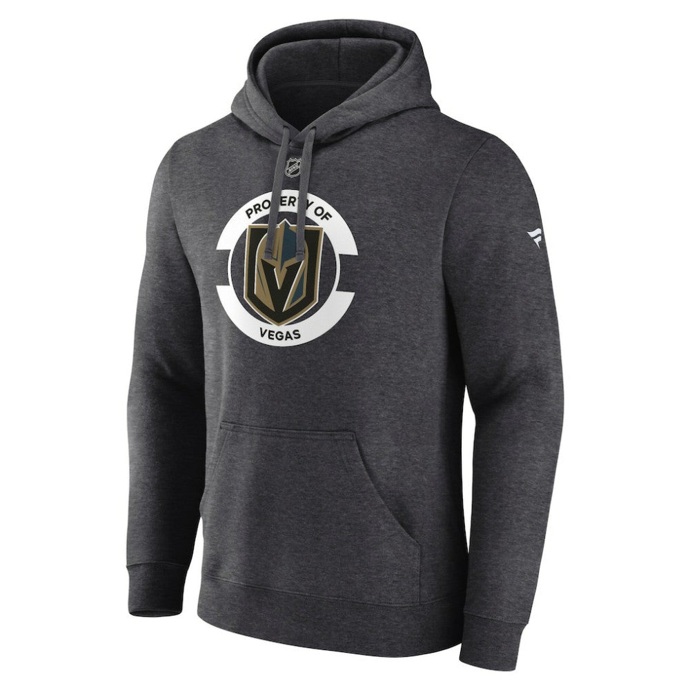Vegas Golden Knights Fanatics Authentic Pro Core Secondary Fleece Pullover Hoodie - Heather Charcoal - NHL
