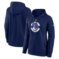 New York Rangers Fanatics Women's Authentic Pro Core Secondary Fleece Pullover Hoodie - Navy - NHL