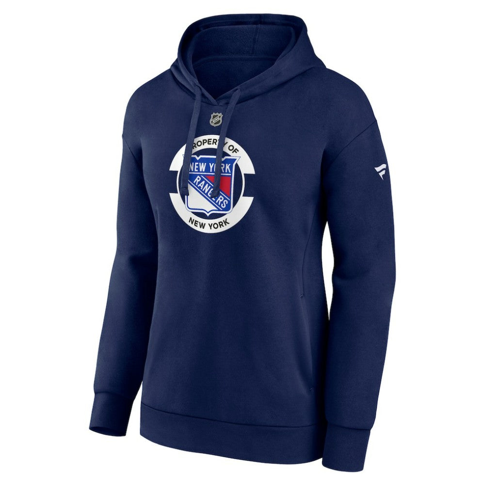 New York Rangers Fanatics Women's Authentic Pro Core Secondary Fleece Pullover Hoodie - Navy - NHL