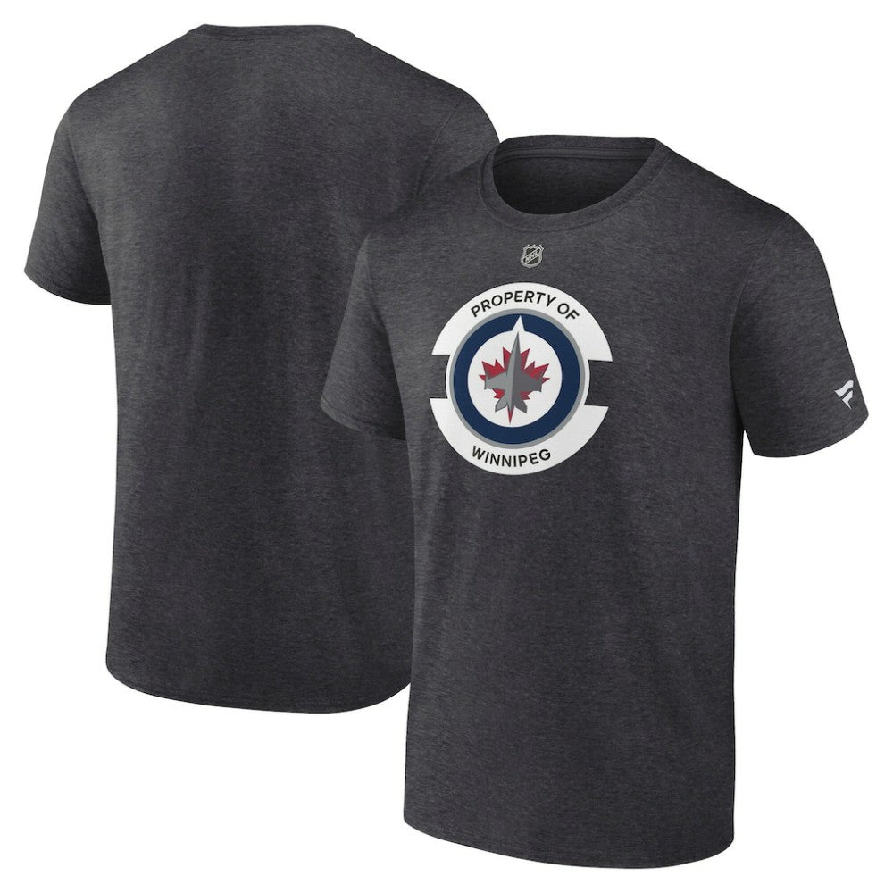 Winnipeg Jets Fanatics Authentic Pro Core Secondary T-Shirt - Heather Charcoal - NHL