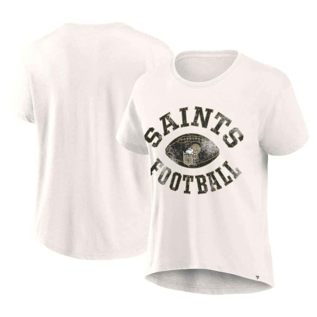 New Orleans Saints Women's Football Home Fashion T-Shirt Cream | Fanatics