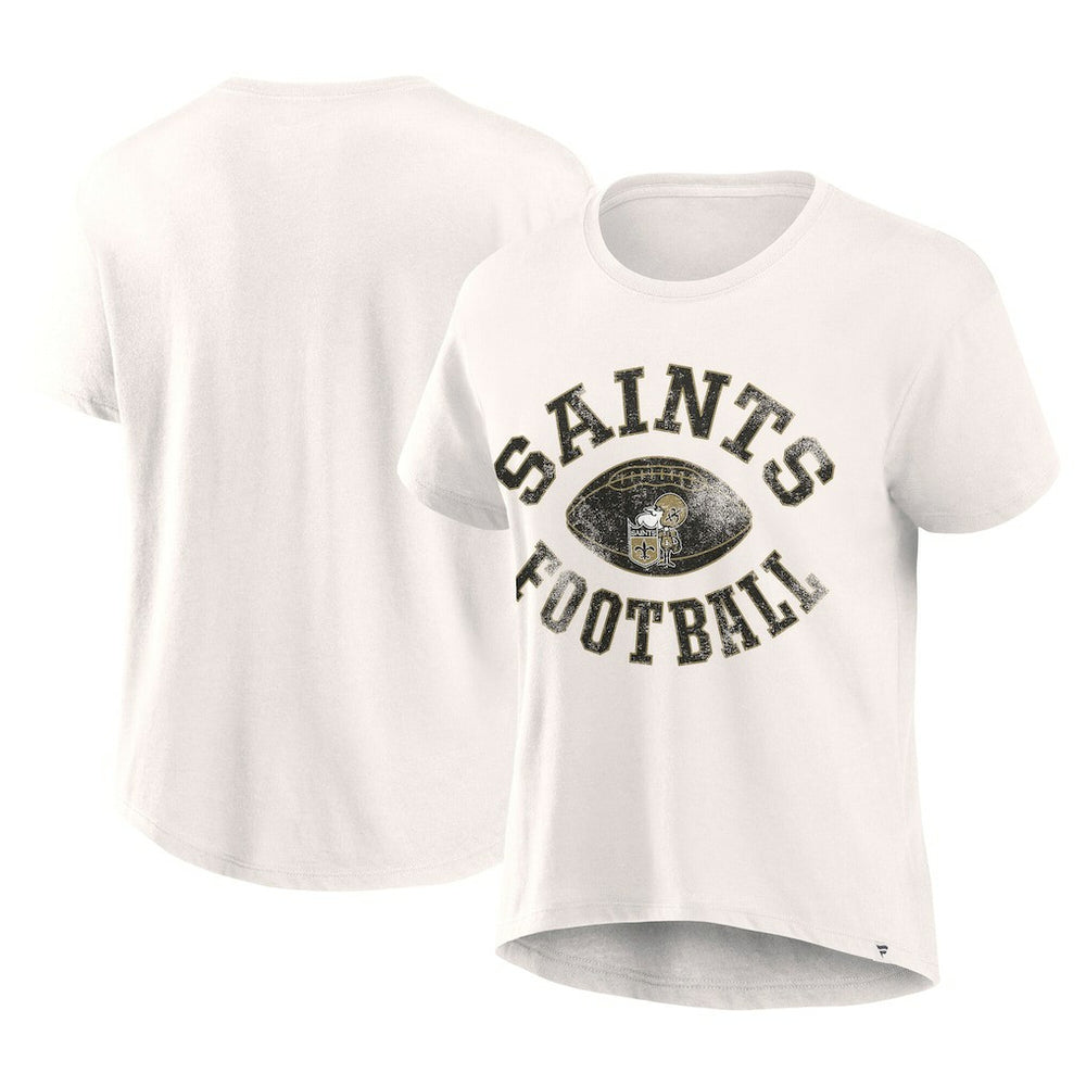 New Orleans Saints Women's Football Home Fashion T-Shirt Cream | Fanatics