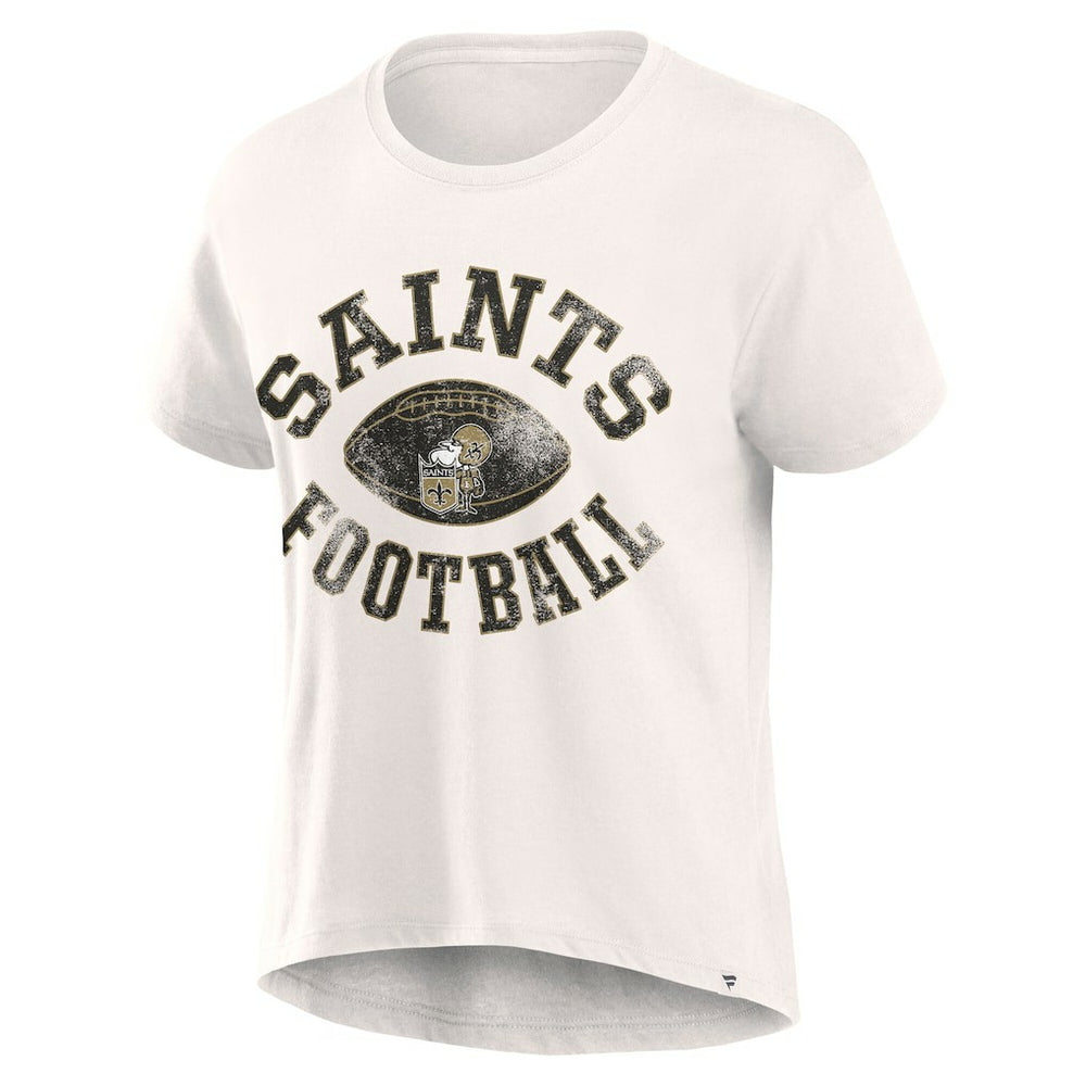 New Orleans Saints Women's Football Home Fashion T-Shirt Cream | Fanatics