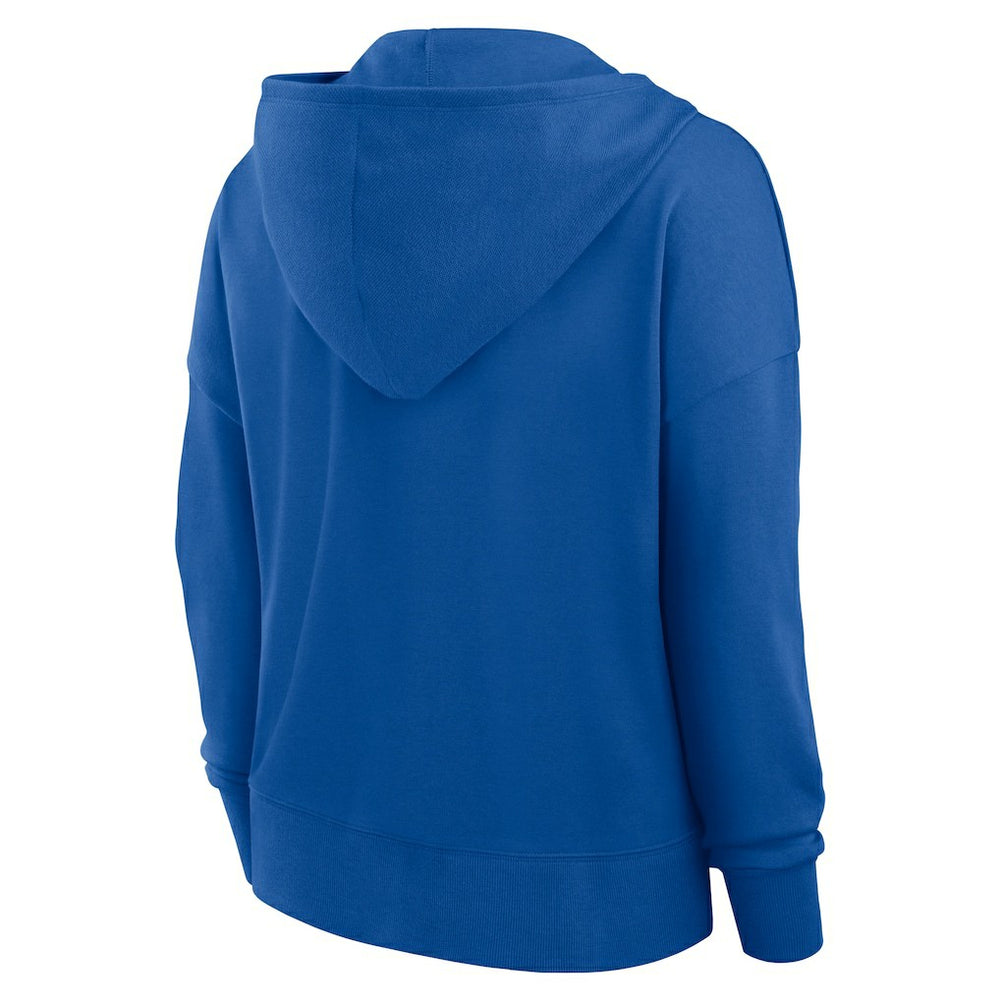 Dallas Cowboys Women's Blitz Left Lace-Up Pullover Hoodie Royal | Fanatics