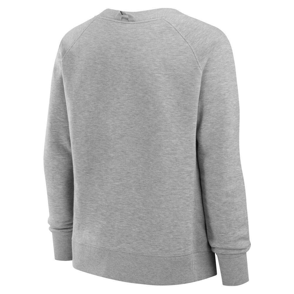 Cincinnati Bengals Women's Hit Hard Fleece Pullover Sweatshirt Heather Gray | Fanatics