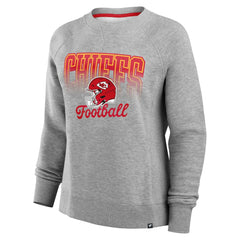 Kansas City Chiefs Women's Hit Hard Fleece Pullover Sweatshirt Heather Gray | Fanatics