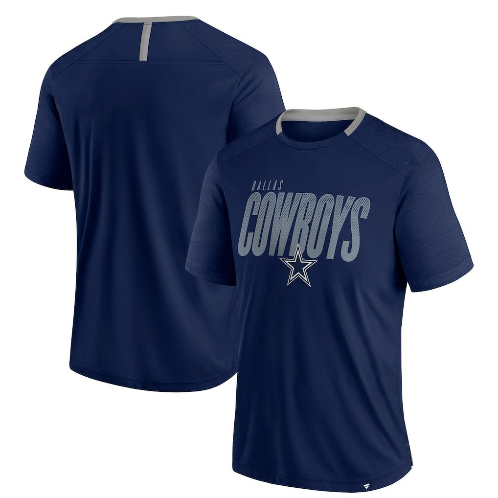 Dallas Cowboys Fade Dot Slant T-Shirt Navy | Fanatics