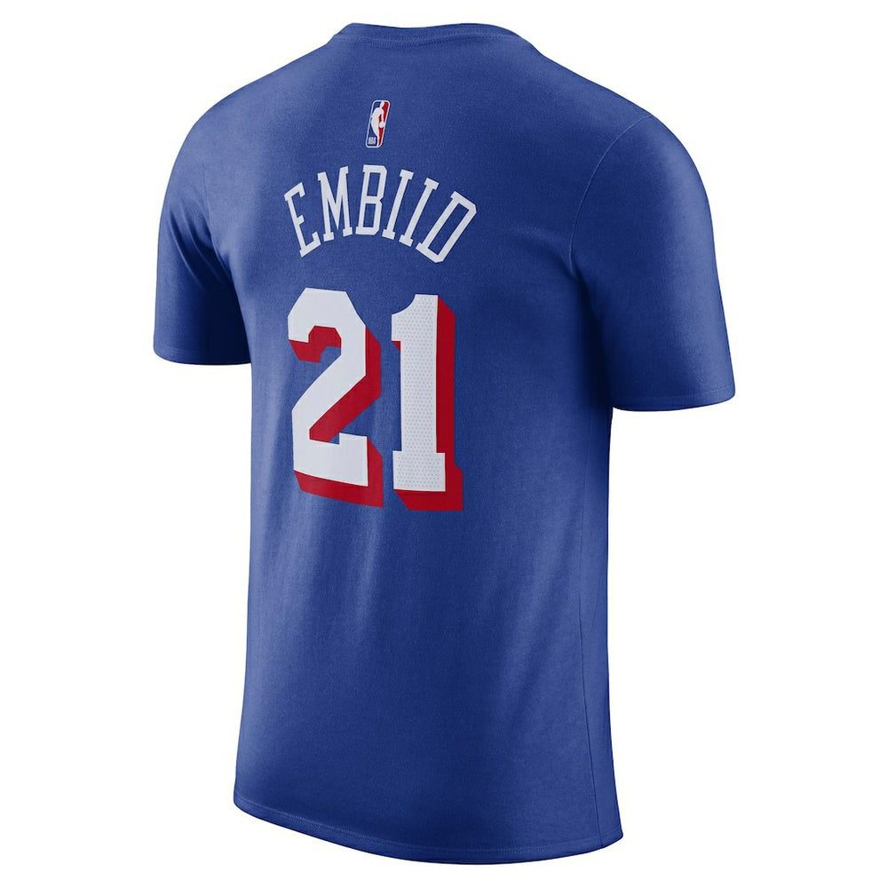 Joel Embiid Philadelphia 76ers Name & Number T-Shirt Royal - NBA