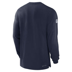 Dallas Cowboys 2024/25 Sideline Player Tri-Blend Performance Long Sleeve T-Shirt Navy | Nike for Sale