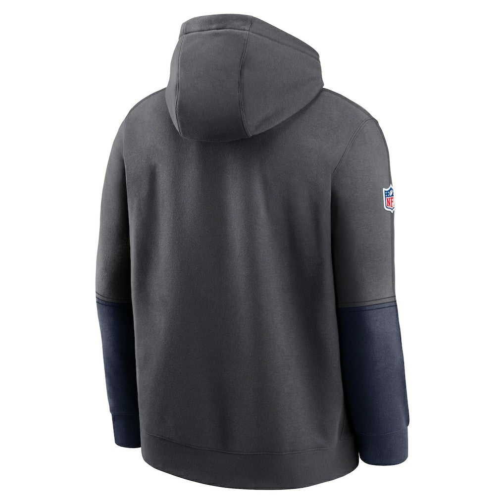 Dallas Cowboys 2024 Sideline Club Pullover Hoodie Charcoal | Nike for Sale