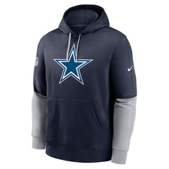 Dallas Cowboys 2024 Sideline Club Pullover Hoodie Navy | Nike for Sale