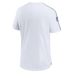 Dallas Cowboys 2024 Sideline Coach UV Performance T-Shirt White | Nike for Sale