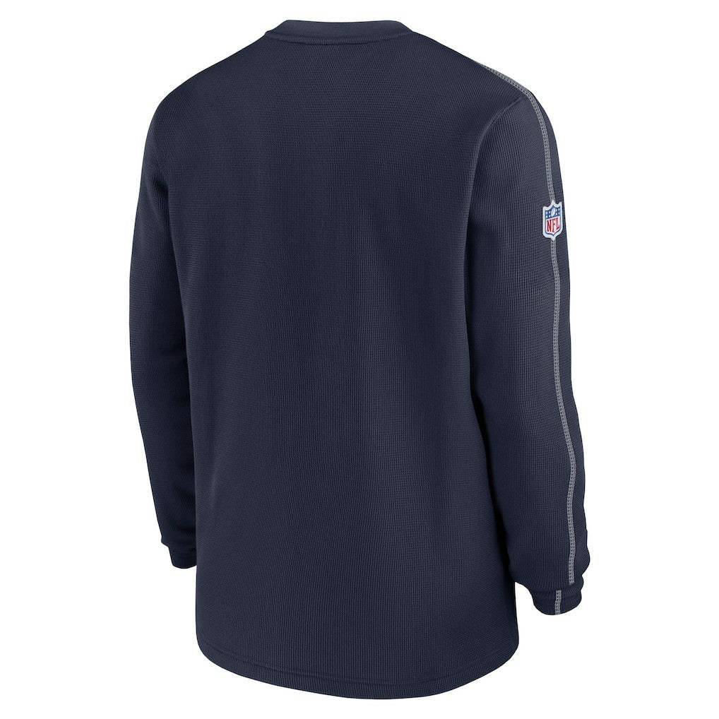 Dallas Cowboys 2024 Sideline Coach Vintage Pullover Sweatshirt Navy | Nike for Sale