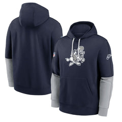 Dallas Cowboys Sideline Club Pullover Hoodie Navy | Nike for Sale