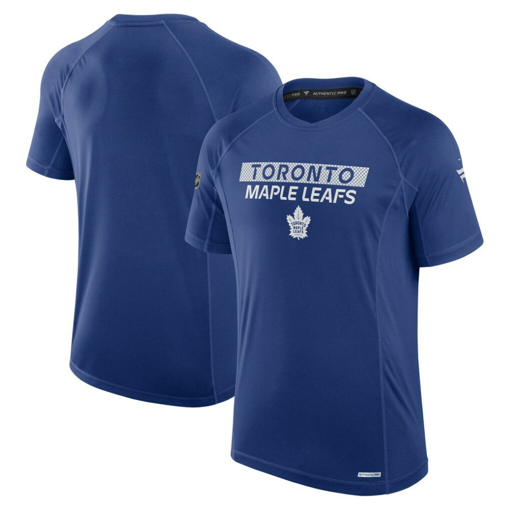 Toronto Maple Leafs Fanatics Authentic Pro Rink Tech T-Shirt - Blue - NHL