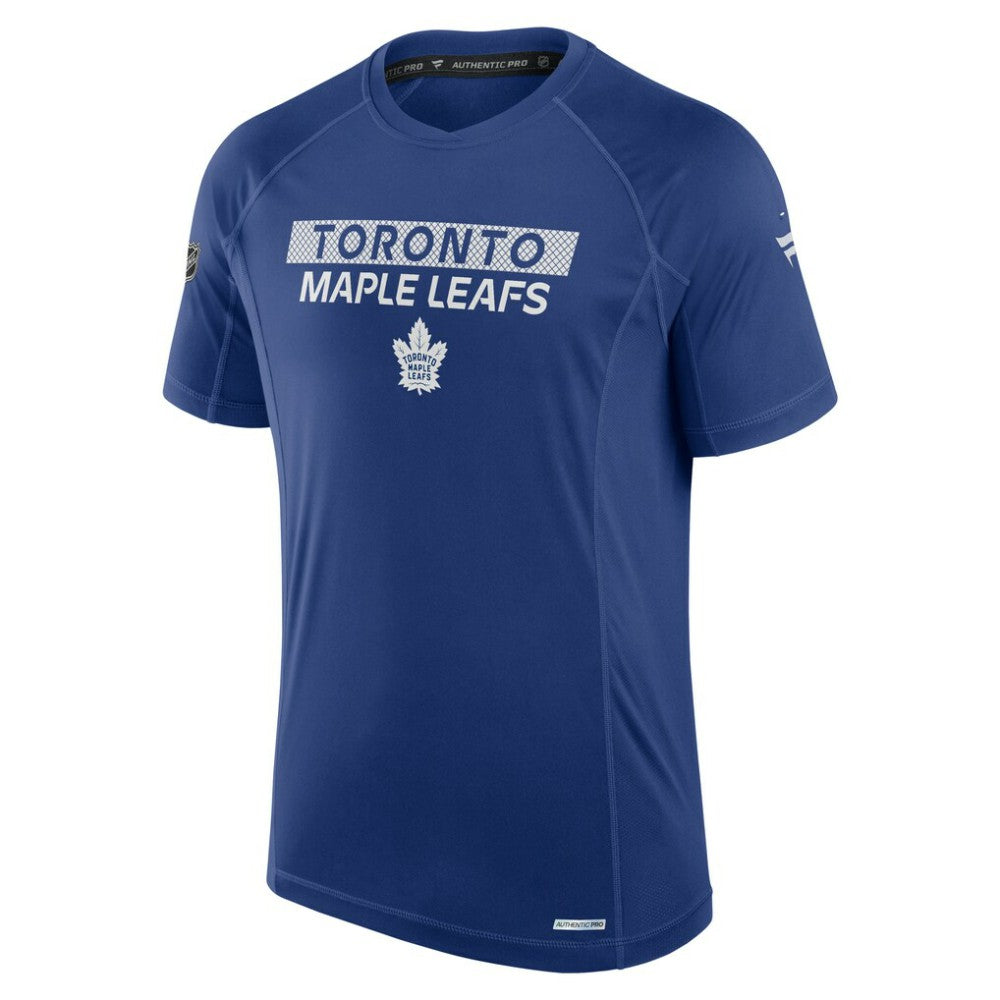 Toronto Maple Leafs Fanatics Authentic Pro Rink Tech T-Shirt - Blue - NHL