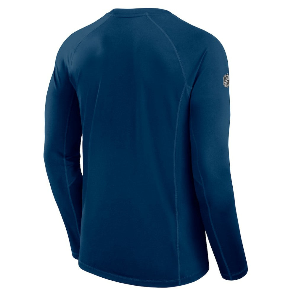 Seattle Kraken Fanatics Authentic Pro Rink Tech Long Sleeve T-Shirt - Navy - NHL