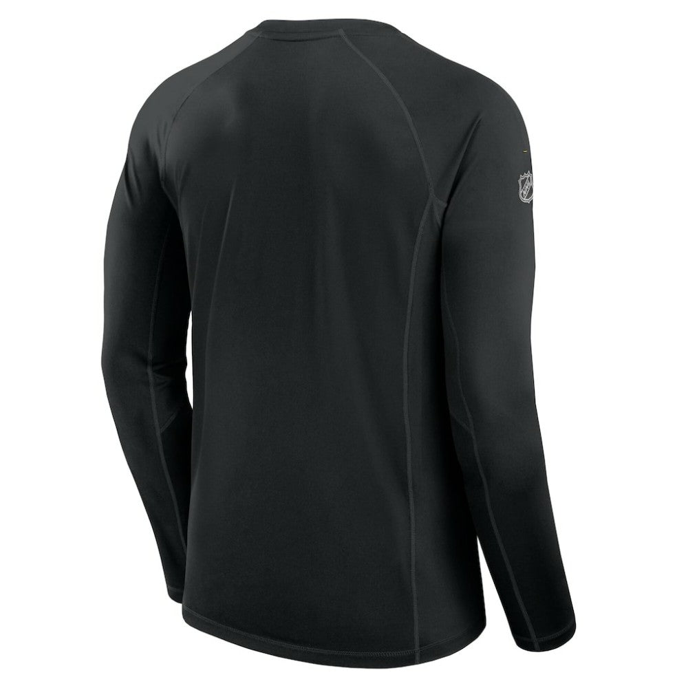 Pittsburgh Penguins Fanatics Authentic Pro Rink Tech Long Sleeve T-Shirt - Black - NHL