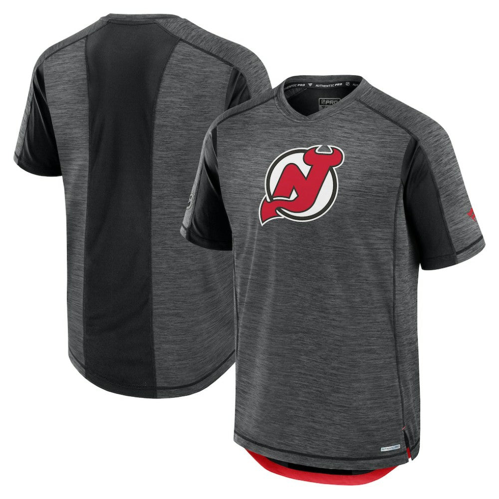 New Jersey Devils Fanatics Authentic Pro Rink Tech T-Shirt - Black - NHL