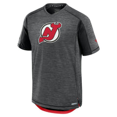 New Jersey Devils Fanatics Authentic Pro Rink Tech T-Shirt - Black - NHL