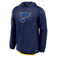 St. Louis Blues Fanatics Authentic Pro Rink Lightweight Pullover Hoodie - Navy - NHL