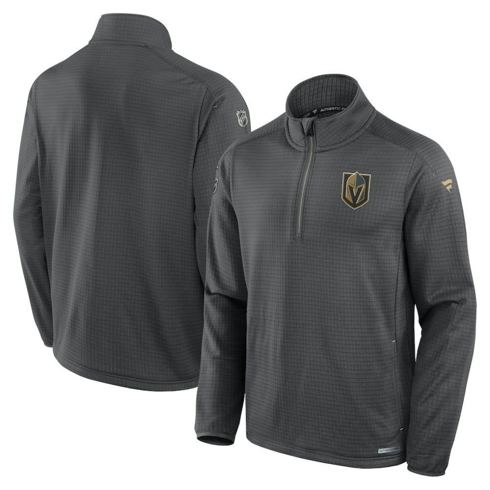 Vegas Golden Knights Fanatics Authentic Pro Rink Quarter-Zip Jacket - Gray - NHL