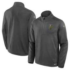 Vegas Golden Knights Fanatics Authentic Pro Rink Quarter-Zip Jacket - Gray - NHL