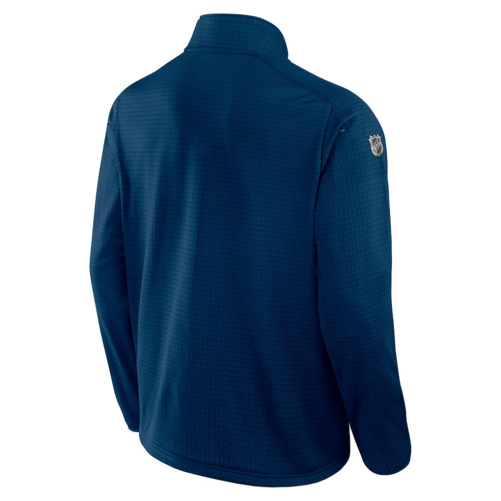 Seattle Kraken Fanatics Authentic Pro Rink Quarter-Zip Jacket - Navy - NHL
