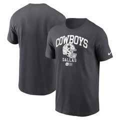 Dallas Cowboys Helmet Essential T-Shirt Charcoal | Nike for Sale