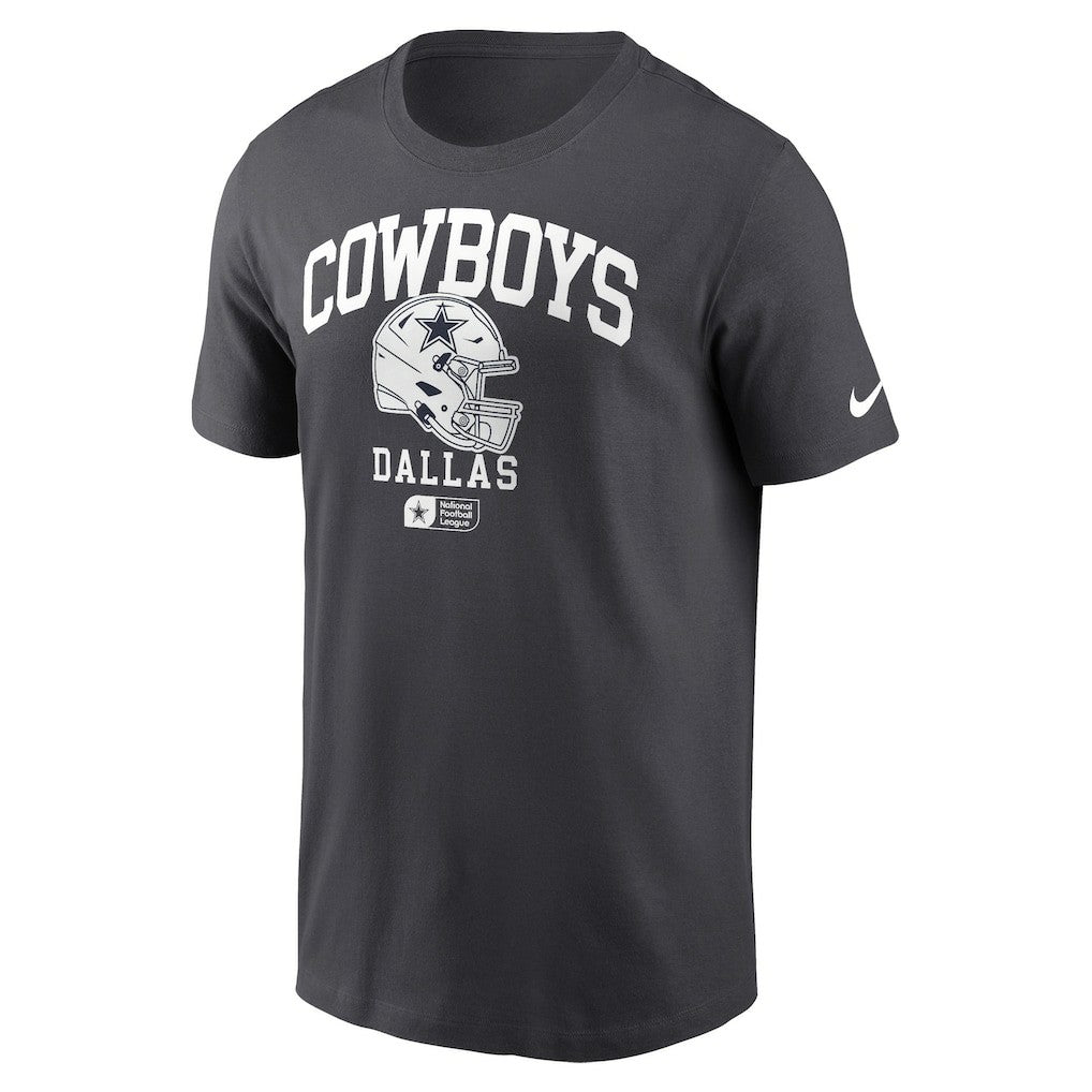 Dallas Cowboys Helmet Essential T-Shirt Charcoal | Nike for Sale