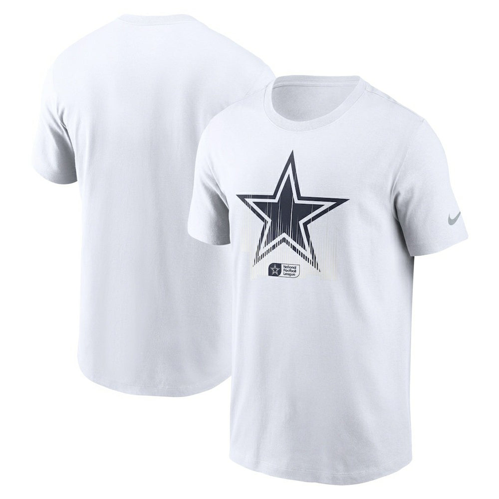Dallas Cowboys Faded Essential T-Shirt White | Nike for Sale