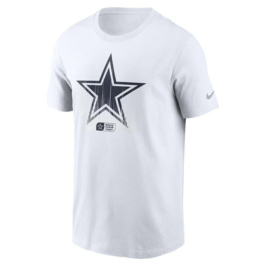 Dallas Cowboys Faded Essential T-Shirt White | Nike for Sale