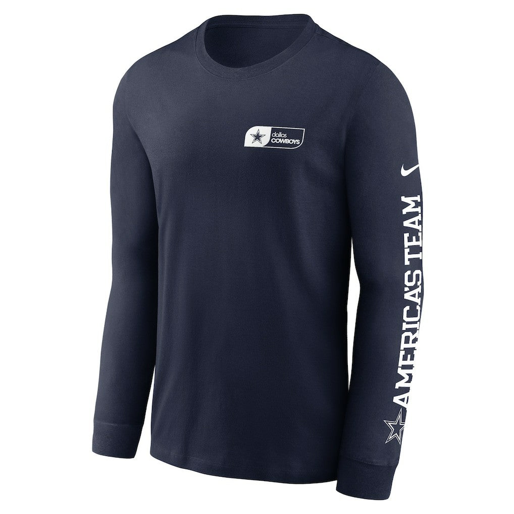Dallas Cowboys America's Team Essential Long Sleeve T-Shirt Navy | Nike for Sale