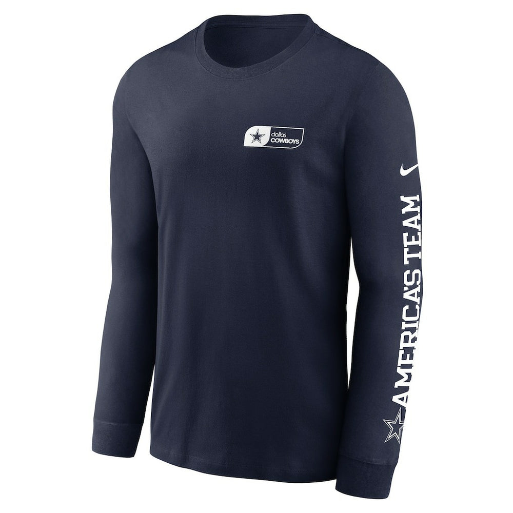 Dallas Cowboys America's Team Essential Long Sleeve T-Shirt Navy | Nike for Sale