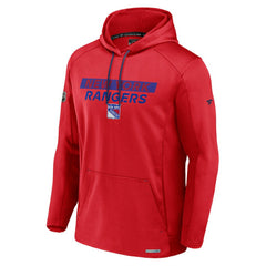 New York Rangers Fanatics Authentic Pro Rink Fleece Pullover Hoodie - Red - NHL