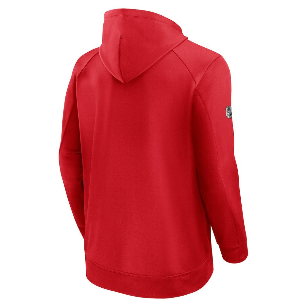 New York Rangers Fanatics Authentic Pro Rink Fleece Pullover Hoodie - Red - NHL