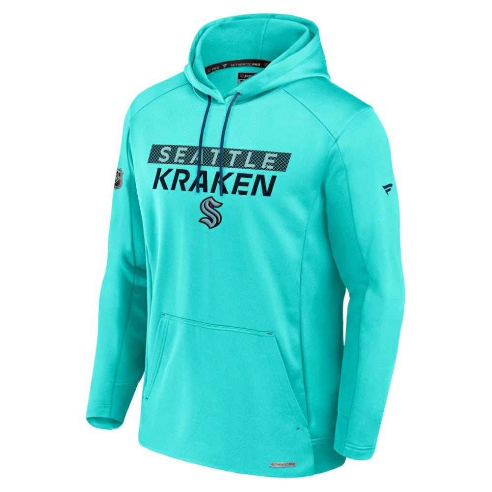 Seattle Kraken Fanatics Authentic Pro Rink Fleece Pullover Hoodie - Blue - NHL