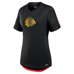 Chicago Blackhawks Fanatics Women's Authentic Pro Rink T-Shirt - Black - NHL