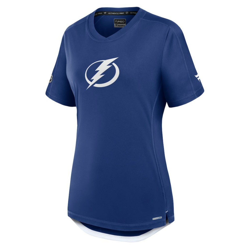 Tampa Bay Lightning Fanatics Women's Authentic Pro Rink Tech T-Shirt - Blue - NHL