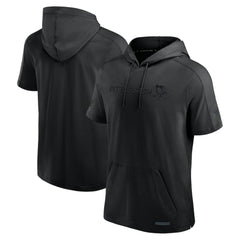 Pittsburgh Penguins Fanatics Authentic Pro Road Performance Short Sleeve Pullover Hoodie - Black - NHL